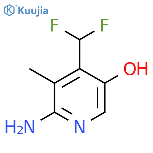 2-Amino-4-(difluoromethyl)-5-hydroxy-3-methylpyridine structure