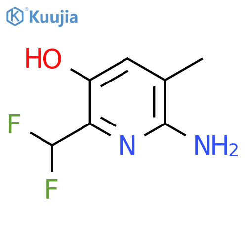 2-Amino-6-(difluoromethyl)-5-hydroxy-3-methylpyridine structure