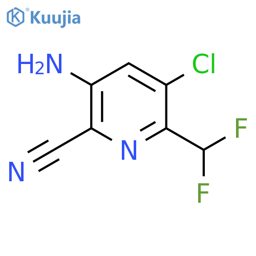3-Amino-5-chloro-2-cyano-6-(difluoromethyl)pyridine structure