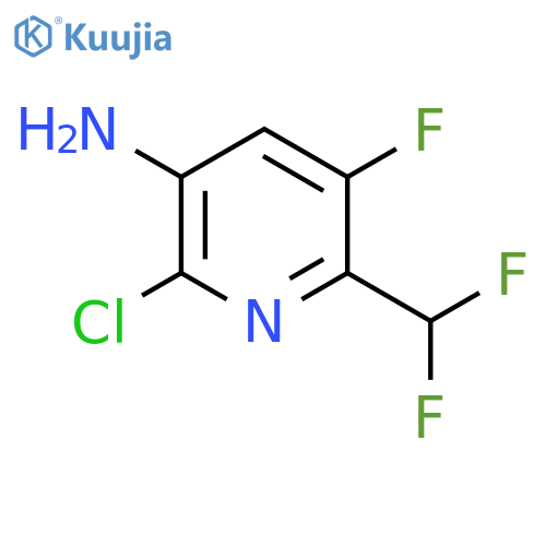 3-Amino-2-chloro-6-(difluoromethyl)-5-fluoropyridine structure