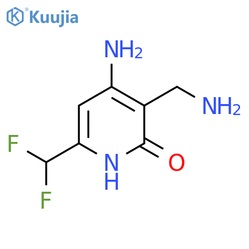 4-Amino-3-(aminomethyl)-6-(difluoromethyl)-2-hydroxypyridine structure