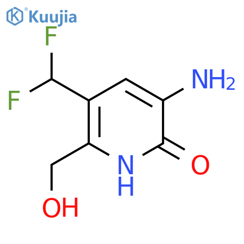 3-Amino-5-(difluoromethyl)-2-hydroxypyridine-6-methanol structure