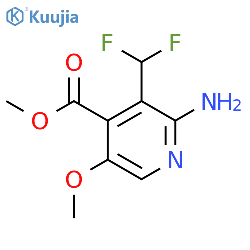 Methyl 2-amino-3-(difluoromethyl)-5-methoxypyridine-4-carboxylate structure