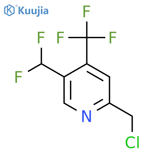 2-(Chloromethyl)-5-(difluoromethyl)-4-(trifluoromethyl)pyridine structure