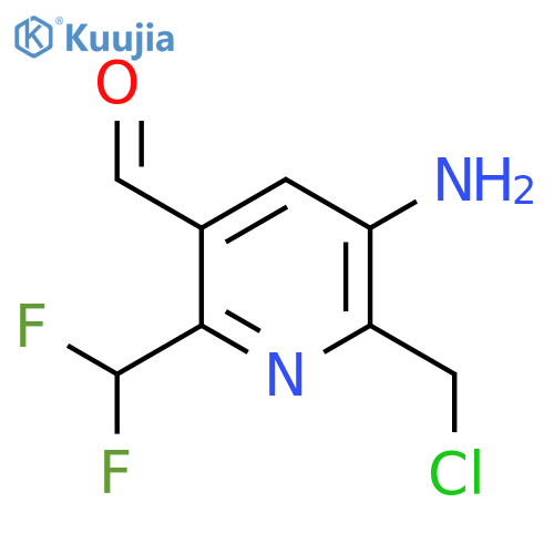 3-Amino-2-(chloromethyl)-6-(difluoromethyl)pyridine-5-carboxaldehyde structure