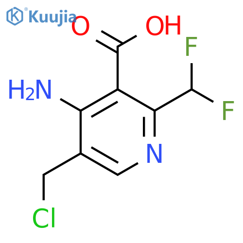 4-Amino-5-(chloromethyl)-2-(difluoromethyl)pyridine-3-carboxylic acid structure
