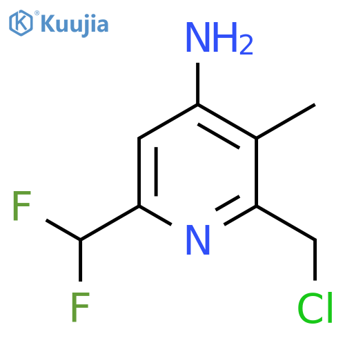4-Amino-2-(chloromethyl)-6-(difluoromethyl)-3-methylpyridine structure
