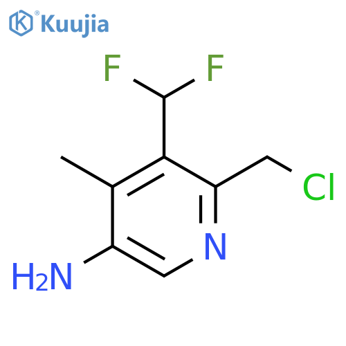 5-Amino-2-(chloromethyl)-3-(difluoromethyl)-4-methylpyridine structure