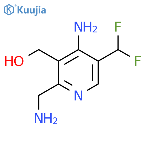 4-Amino-2-(aminomethyl)-5-(difluoromethyl)pyridine-3-methanol structure