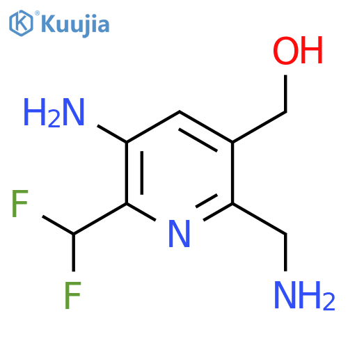 3-Amino-6-(aminomethyl)-2-(difluoromethyl)pyridine-5-methanol structure