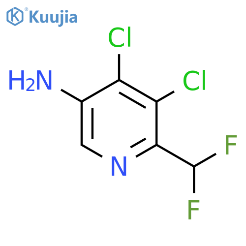 5-Amino-3,4-dichloro-2-(difluoromethyl)pyridine structure