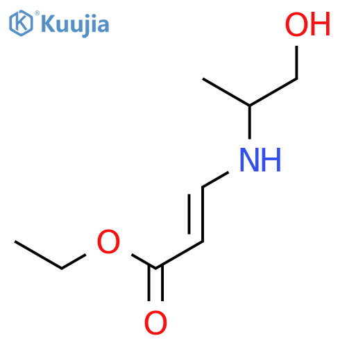 Ethyl 3-(1-hydroxypropan-2-ylamino)prop-2-enoate structure