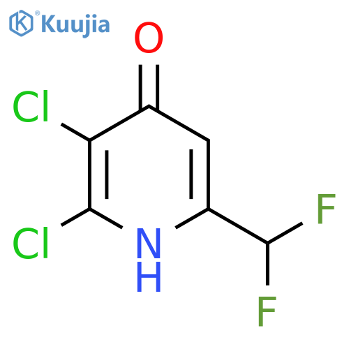 2,3-Dichloro-6-(difluoromethyl)-4-hydroxypyridine structure