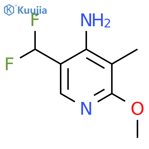 4-Amino-5-(difluoromethyl)-2-methoxy-3-methylpyridine structure