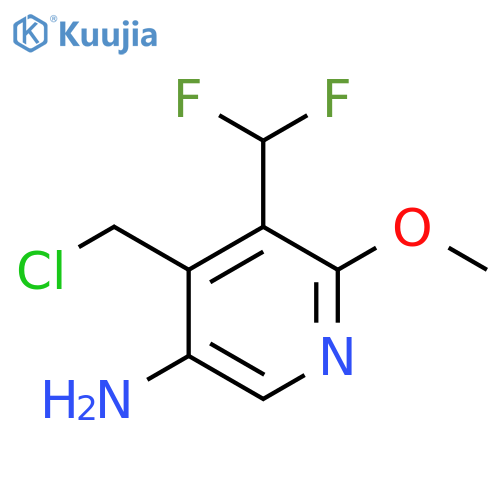 5-Amino-4-(chloromethyl)-3-(difluoromethyl)-2-methoxypyridine structure