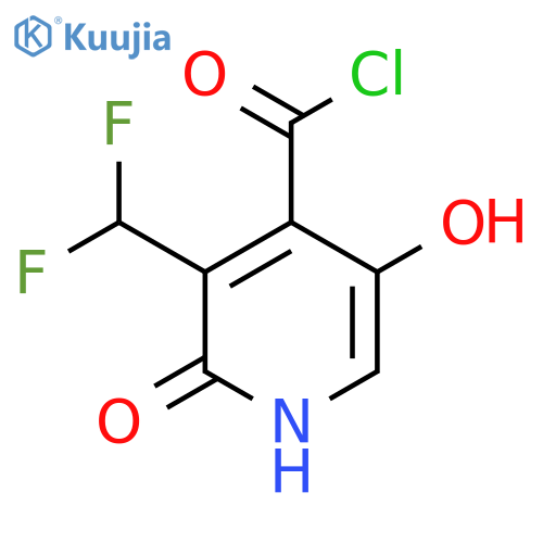 3-(Difluoromethyl)-2,5-dihydroxypyridine-4-carbonyl chloride structure