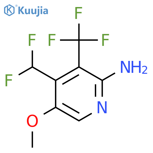 2-Amino-4-(difluoromethyl)-5-methoxy-3-(trifluoromethyl)pyridine structure