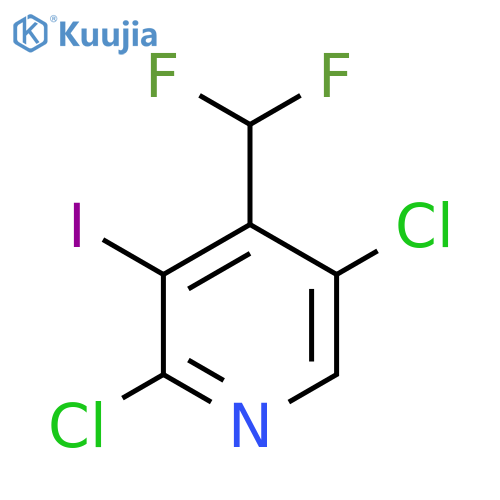 2,5-Dichloro-4-(difluoromethyl)-3-iodopyridine structure