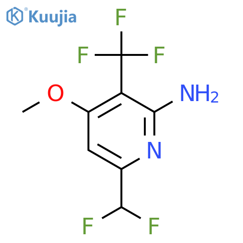 2-Amino-6-(difluoromethyl)-4-methoxy-3-(trifluoromethyl)pyridine structure
