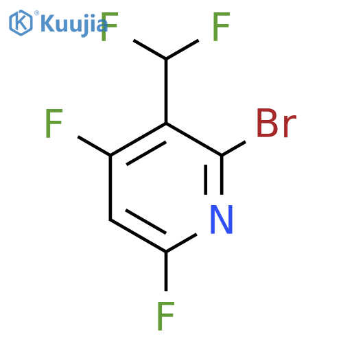 2-Bromo-4,6-difluoro-3-(difluoromethyl)pyridine structure