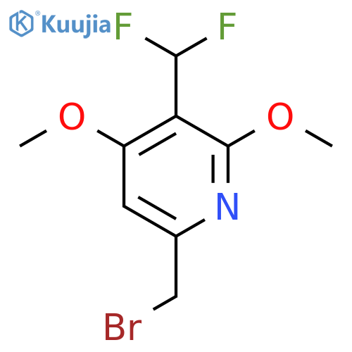 6-(Bromomethyl)-3-(difluoromethyl)-2,4-dimethoxypyridine structure