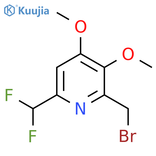 2-(Bromomethyl)-6-(difluoromethyl)-3,4-dimethoxypyridine structure