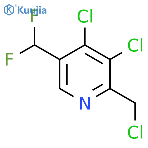 2-(Chloromethyl)-3,4-dichloro-5-(difluoromethyl)pyridine structure