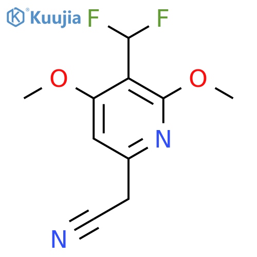 3-(Difluoromethyl)-2,4-dimethoxypyridine-6-acetonitrile structure