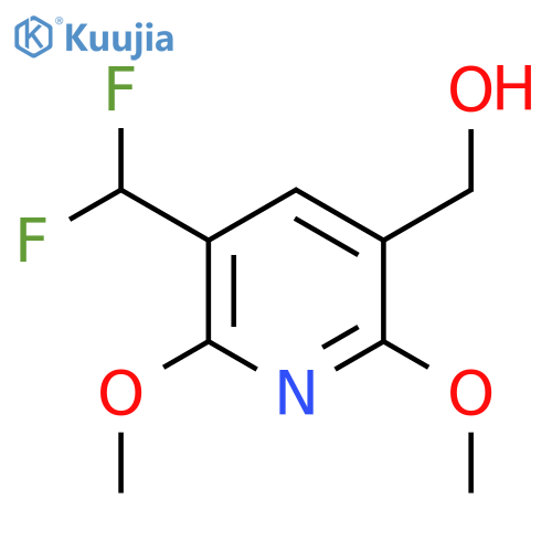 3-(Difluoromethyl)-2,6-dimethoxypyridine-5-methanol structure