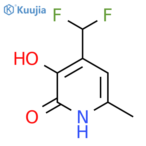 4-(Difluoromethyl)-2,3-dihydroxy-6-methylpyridine structure