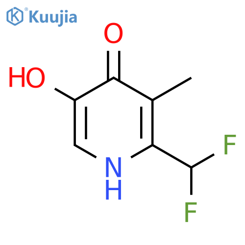 2-(Difluoromethyl)-4,5-dihydroxy-3-methylpyridine structure