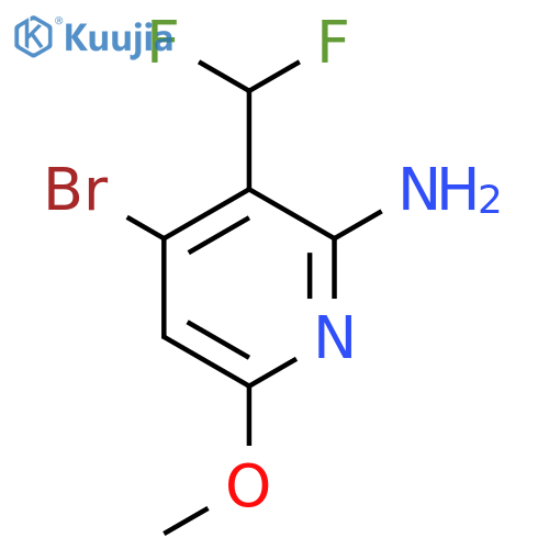 2-Amino-4-bromo-3-(difluoromethyl)-6-methoxypyridine structure