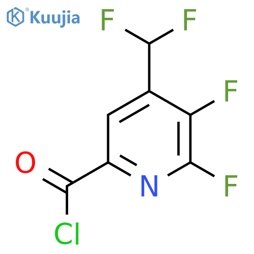 2,3-Difluoro-4-(difluoromethyl)pyridine-6-carbonyl chloride structure