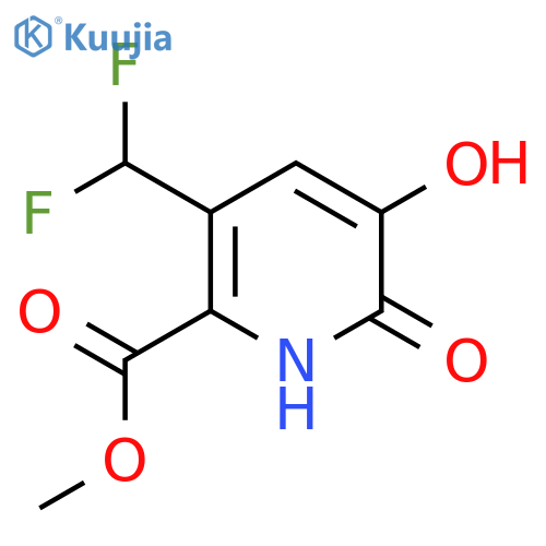 Methyl 5-(difluoromethyl)-2,3-dihydroxypyridine-6-carboxylate structure