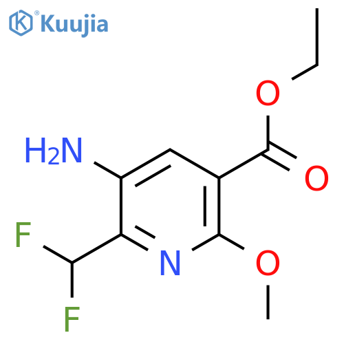 Ethyl 3-amino-2-(difluoromethyl)-6-methoxypyridine-5-carboxylate structure