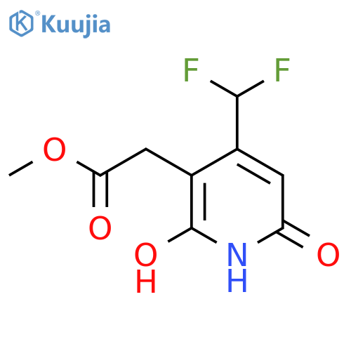 Methyl 4-(difluoromethyl)-2,6-dihydroxypyridine-3-acetate structure