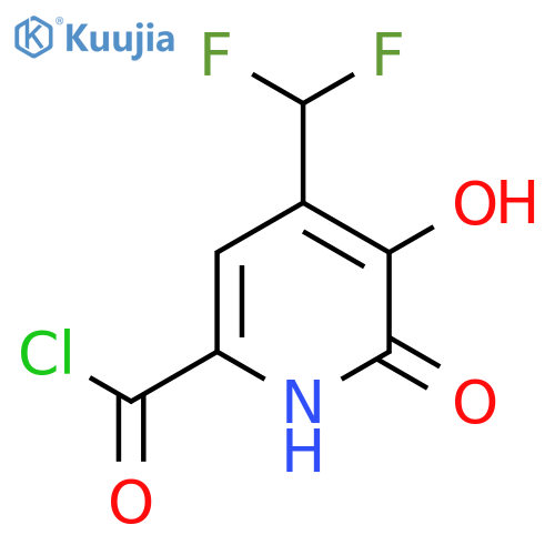 4-(Difluoromethyl)-2,3-dihydroxypyridine-6-carbonyl chloride structure
