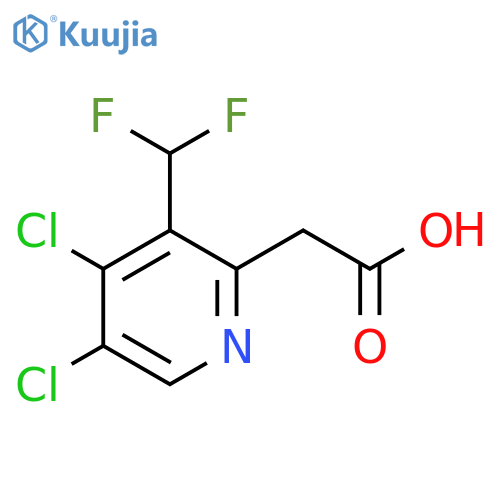 4,5-Dichloro-3-(difluoromethyl)pyridine-2-acetic acid structure