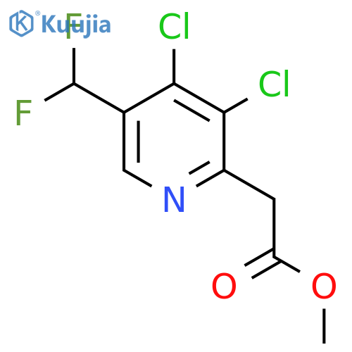 Methyl 3,4-dichloro-5-(difluoromethyl)pyridine-2-acetate structure