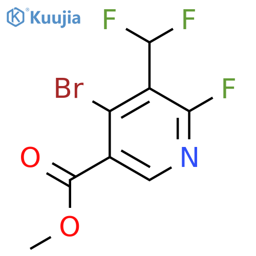 Methyl 4-bromo-3-(difluoromethyl)-2-fluoropyridine-5-carboxylate structure
