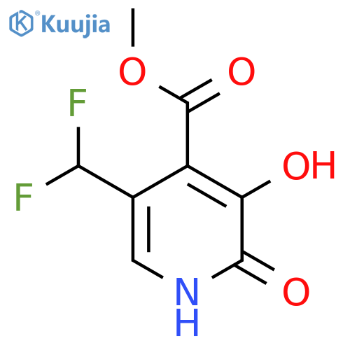 Methyl 5-(difluoromethyl)-2,3-dihydroxypyridine-4-carboxylate structure