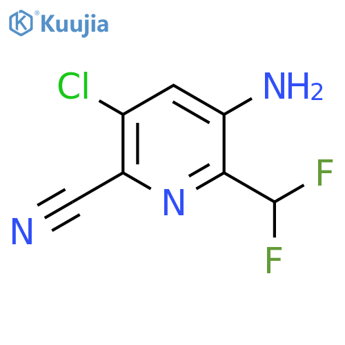 3-Amino-5-chloro-6-cyano-2-(difluoromethyl)pyridine structure