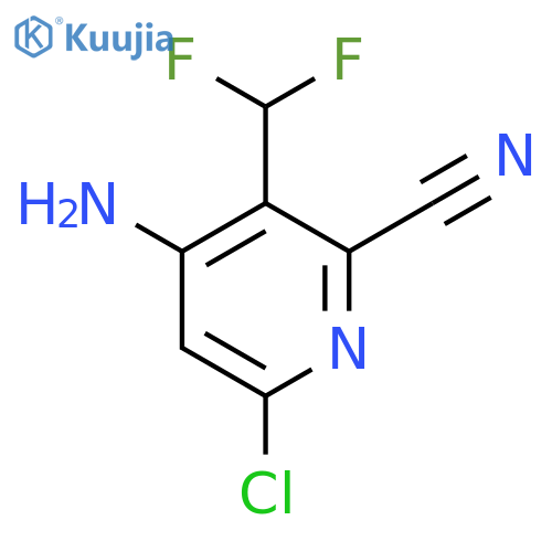 4-Amino-6-chloro-2-cyano-3-(difluoromethyl)pyridine structure