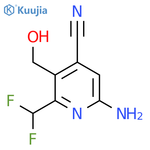 6-Amino-4-cyano-2-(difluoromethyl)pyridine-3-methanol structure