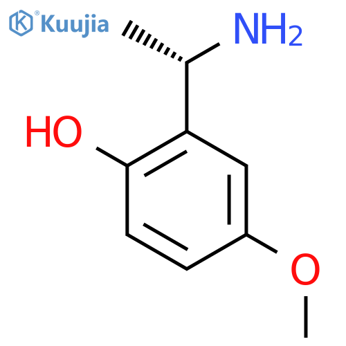 Phenol,2-(1-aminoethyl)-4-methoxy-, (S)- (9CI) structure