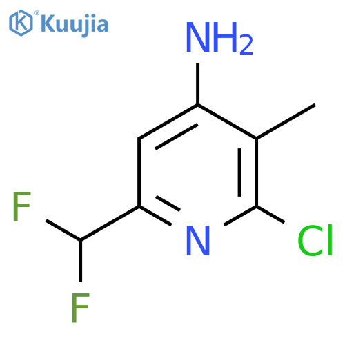 4-Amino-2-chloro-6-(difluoromethyl)-3-methylpyridine structure