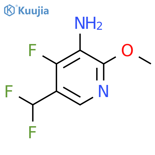 3-Amino-5-(difluoromethyl)-4-fluoro-2-methoxypyridine structure