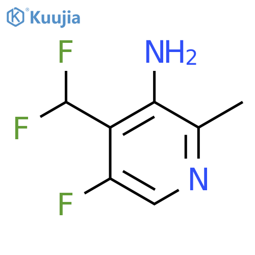 3-Amino-4-(difluoromethyl)-5-fluoro-2-methylpyridine structure