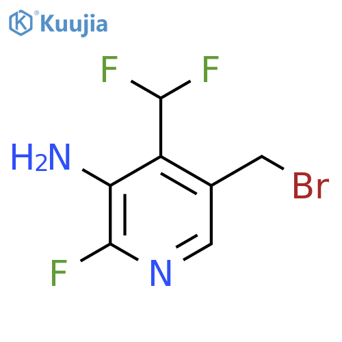 3-Amino-5-(bromomethyl)-4-(difluoromethyl)-2-fluoropyridine structure
