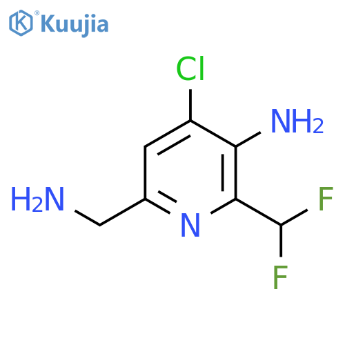 3-Amino-6-(aminomethyl)-4-chloro-2-(difluoromethyl)pyridine structure